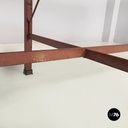 Italian mid-century modern Dining table in wood, formica and iron, 1950s