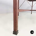 Italian mid-century modern Dining table in wood, formica and iron, 1950s