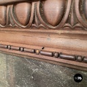 Italian mid-century modern picture with wooden decorated frame, 1960s