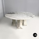 Italian modern round marble table Samo by Carlo Scarpa for Simon Gavina, 1970s
