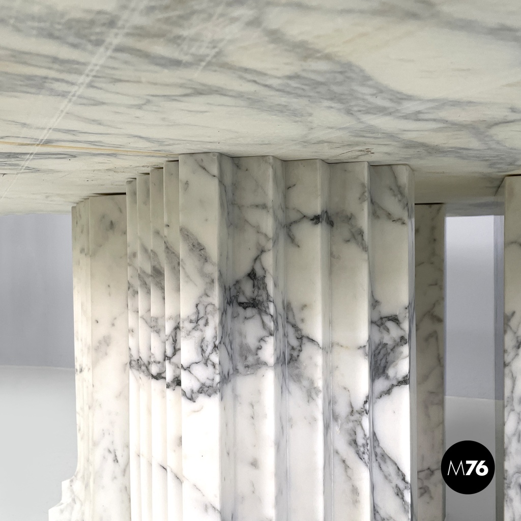 Italian modern round marble table Samo by Carlo Scarpa for Simon Gavina, 1970s