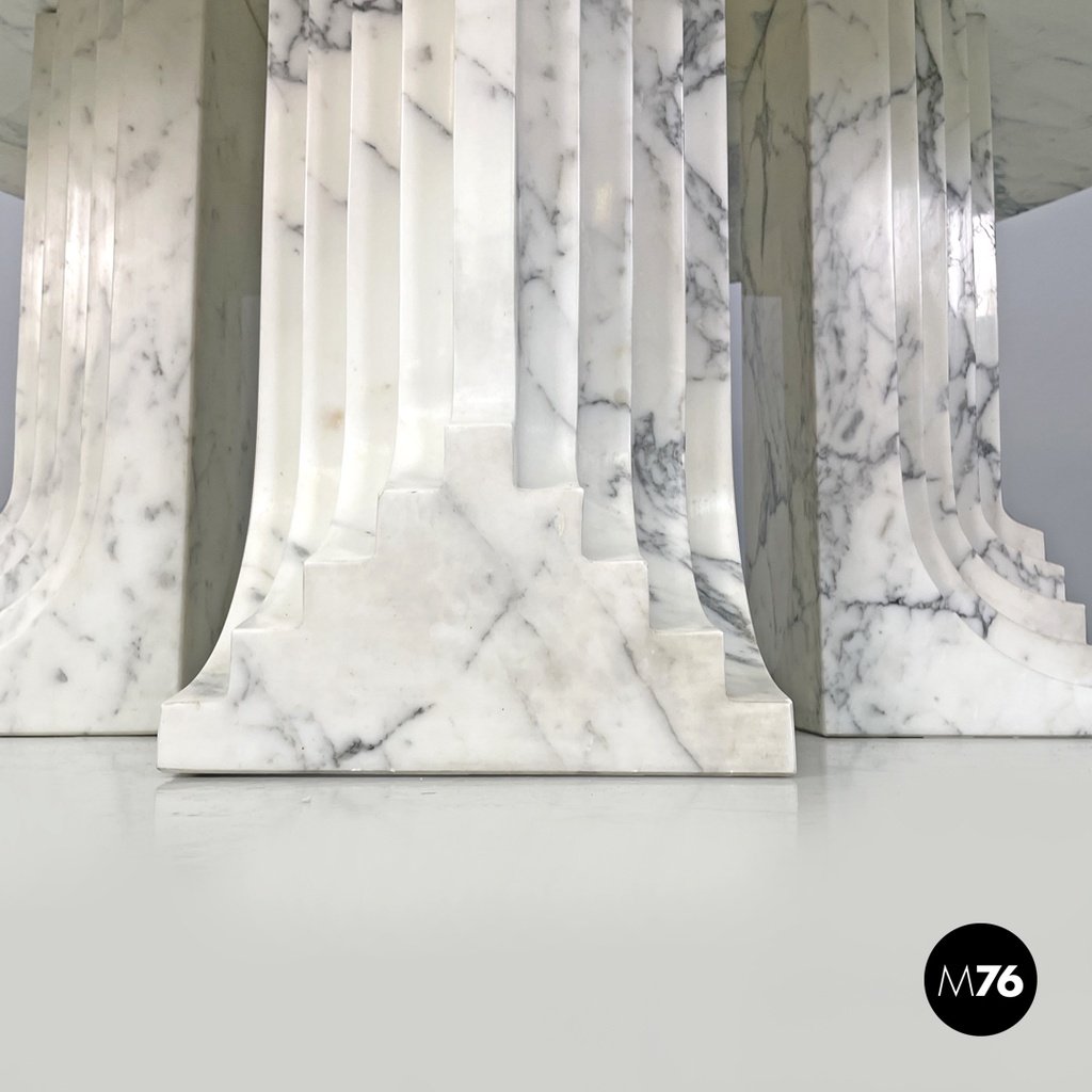 Italian modern round marble table Samo by Carlo Scarpa for Simon Gavina, 1970s