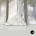 Italian modern round marble table Samo by Carlo Scarpa for Simon Gavina, 1970s