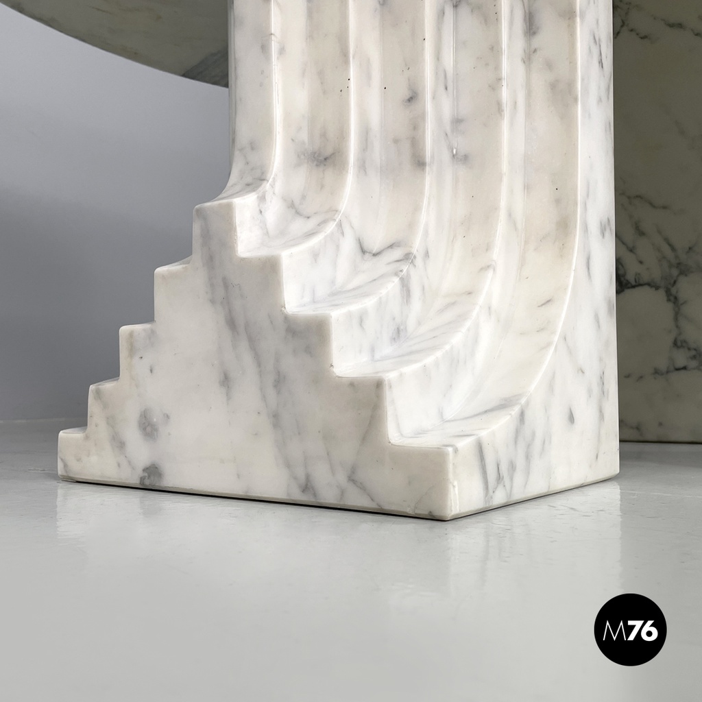 Italian modern round marble table Samo by Carlo Scarpa for Simon Gavina, 1970s