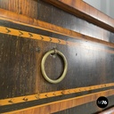Italian antique wooden chest of drawers with inlay decorations, early 1800s