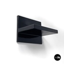 Italian modern black shiny plastic shelf by Marcello Siard for Kartell, 1970s