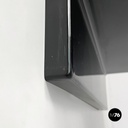 Italian modern black shiny plastic shelf by Marcello Siard for Kartell, 1970s