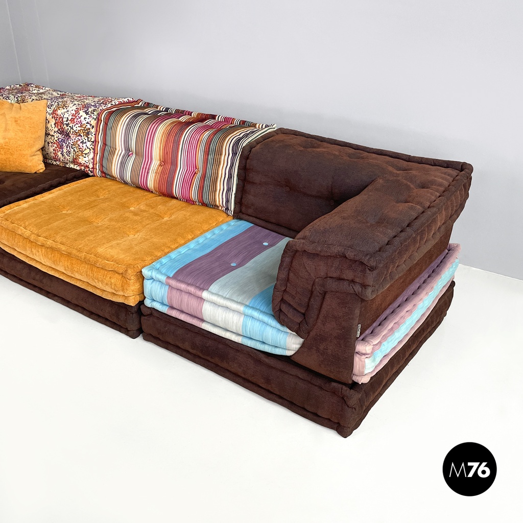 French colorful modular sofa Mah Jong by Hans Hopfer for Roche Bobois, 2000s
