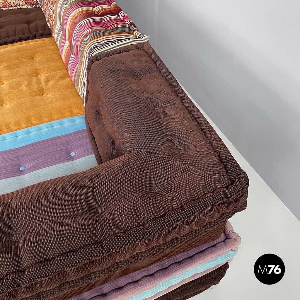 French colorful modular sofa Mah Jong by Hans Hopfer for Roche Bobois, 2000s