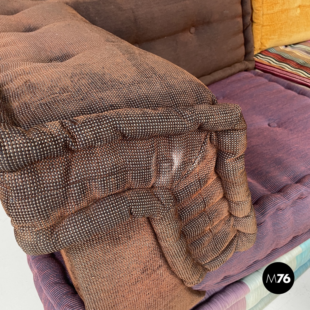 French colorful modular sofa Mah Jong by Hans Hopfer for Roche Bobois, 2000s