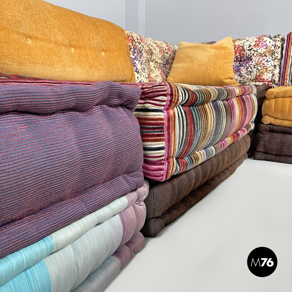 French colorful modular sofa Mah Jong by Hans Hopfer for Roche Bobois, 2000s