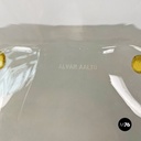 Finnish modern glass bowl centrepiece by Alvar Aalto for IIttala, 1990s