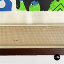 Italian modern colorful marine screen printing by Bruno Contenotte, 1982