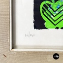 Italian modern colorful marine screen printing by Bruno Contenotte, 1982