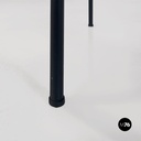 Italian mid century modern red black laminate metal wood double-shelf tables 1960