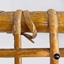 Italian mid-century modern outdoor rattan chairs with armrests, 1960s