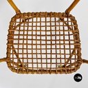 Italian mid-century modern outdoor rattan chairs with armrests, 1960s