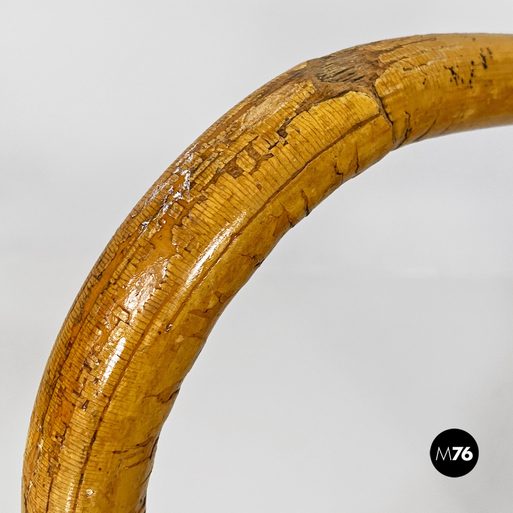 Italian mid-century modern outdoor rattan chairs with armrests, 1960s