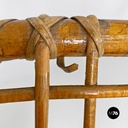 Italian mid-century modern outdoor rattan chairs with armrests, 1960s