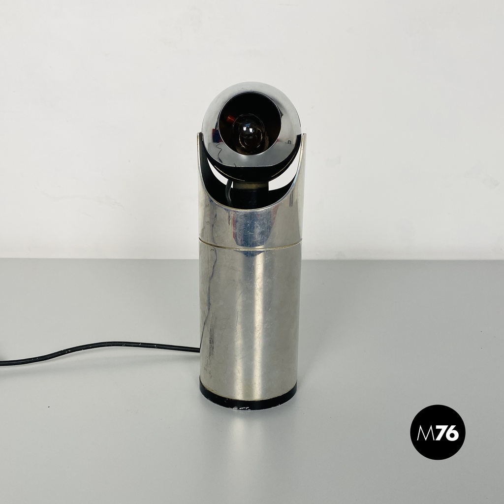 Italian Mid-Century Modern Steel Table Lamp by Angelo Lelii for Arredoluce 1970s