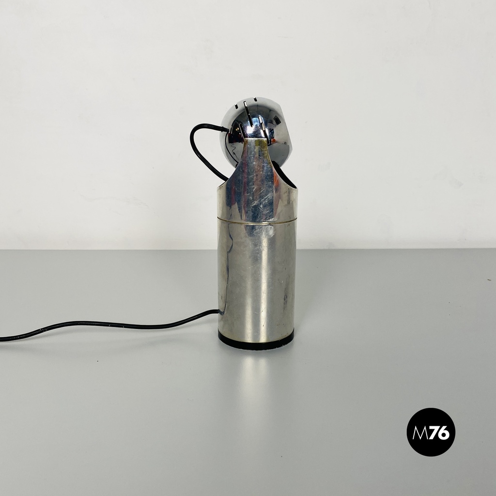 Italian Mid-Century Modern Steel Table Lamp by Angelo Lelii for Arredoluce 1970s