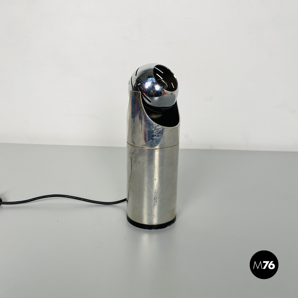 Italian Mid-Century Modern Steel Table Lamp by Angelo Lelii for Arredoluce 1970s