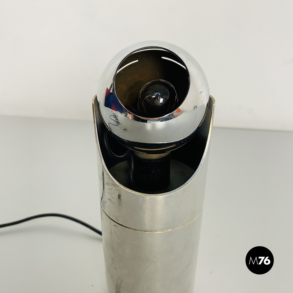 Italian Mid-Century Modern Steel Table Lamp by Angelo Lelii for Arredoluce 1970s