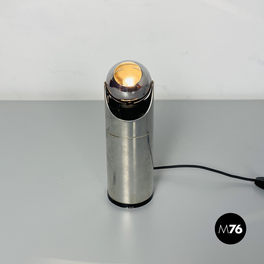 Italian Mid-Century Modern Steel Table Lamp by Angelo Lelii for Arredoluce 1970s