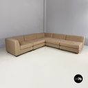 Italian modern Beige fabric Modular sofa by Willy Rizzo for Sabot, 1970s