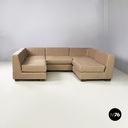 Italian modern Beige fabric Modular sofa by Willy Rizzo for Sabot, 1970s