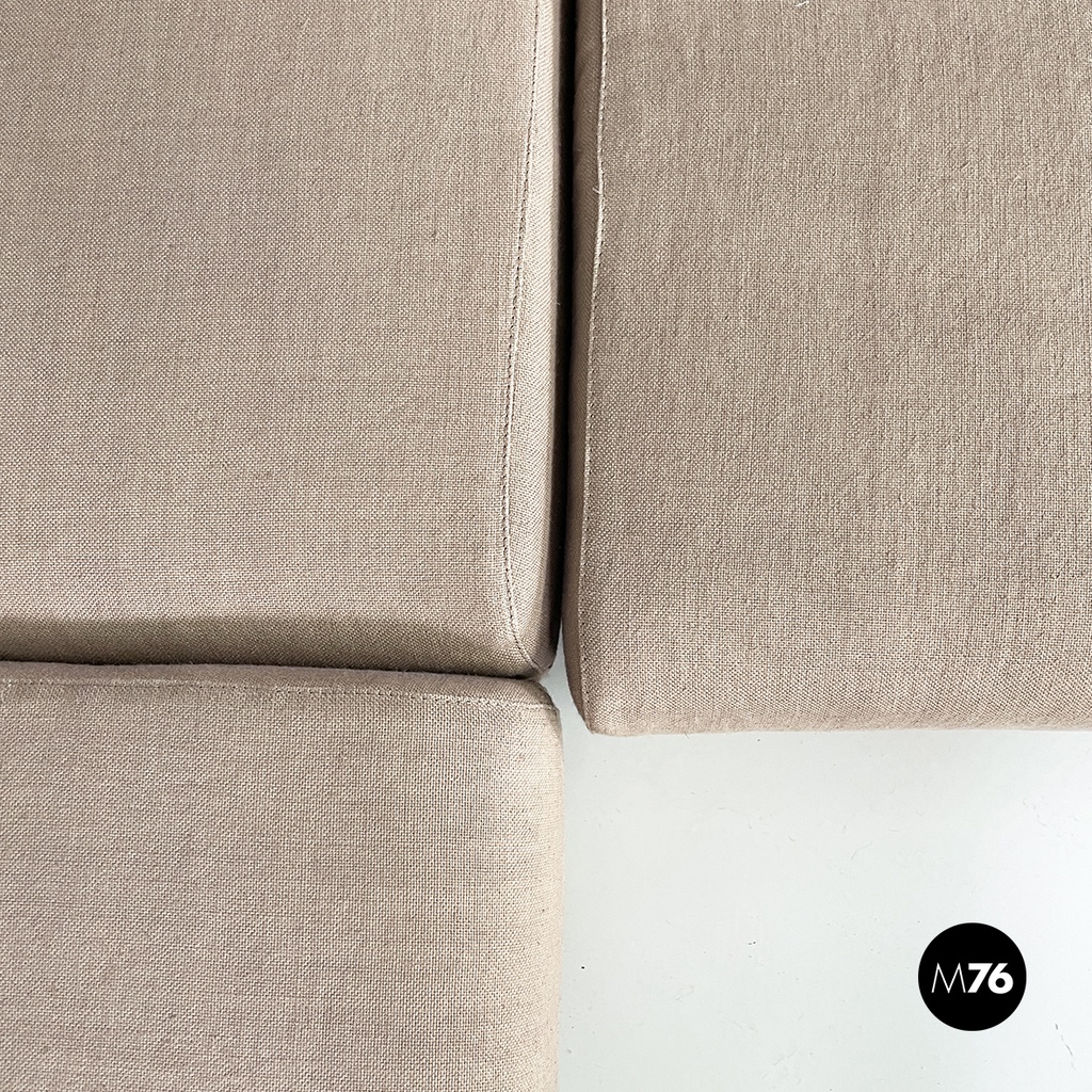 Italian modern Beige fabric Modular sofa by Willy Rizzo for Sabot, 1970s