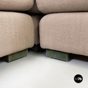 Italian modern Beige fabric Modular sofa by Willy Rizzo for Sabot, 1970s