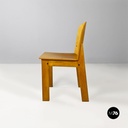 Sedie in legno chiaro, 1980 ca.