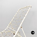 Sedia a sdraio in ferro bianco, 1960 ca.