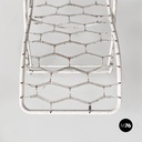 Sedia a sdraio in ferro bianco, 1960 ca.