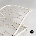 Sedia a sdraio in ferro bianco, 1960 ca.