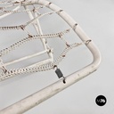 Sedia a sdraio in ferro bianco, 1960 ca.