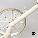 Sedia a sdraio in ferro bianco, 1960 ca.