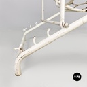 Sedia a sdraio in ferro bianco, 1960 ca.