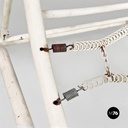 Sedia a sdraio in ferro bianco, 1960 ca.