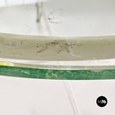 Tavolo da giardino in ferro bianco e vetro, 1960 ca.