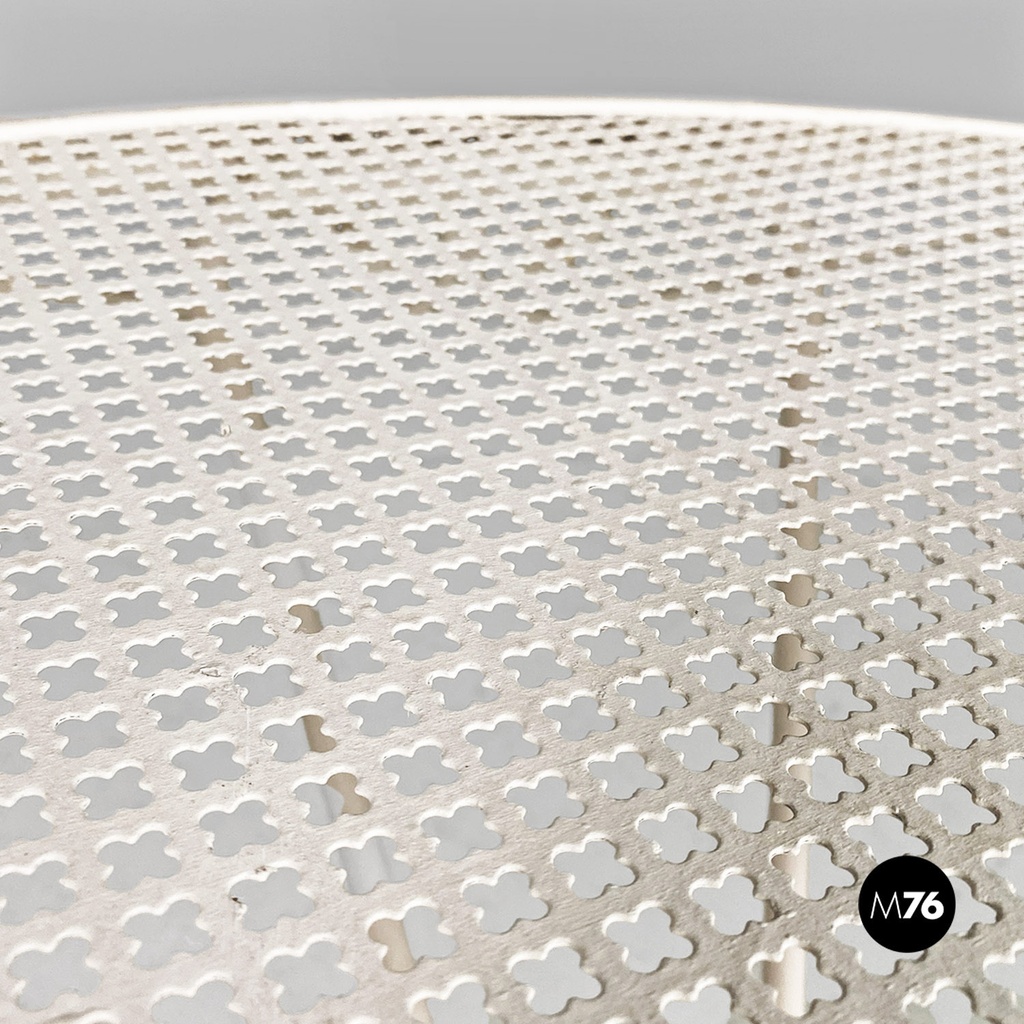 Tavolo da giardino in ferro bianco, 1960 ca.