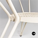 Tavolo da giardino in ferro bianco, 1960 ca.