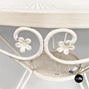 Tavolo da giardino in ferro bianco, 1960 ca.