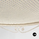 Tavolo da giardino in ferro bianco, 1960 ca.