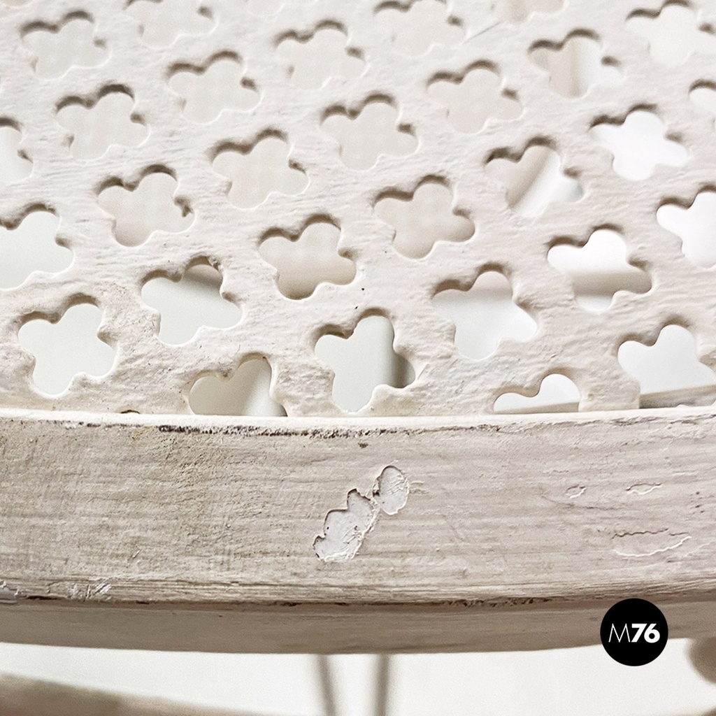 Tavolo da giardino in ferro bianco, 1960 ca.