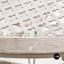 Tavolo da giardino in ferro bianco, 1960 ca.