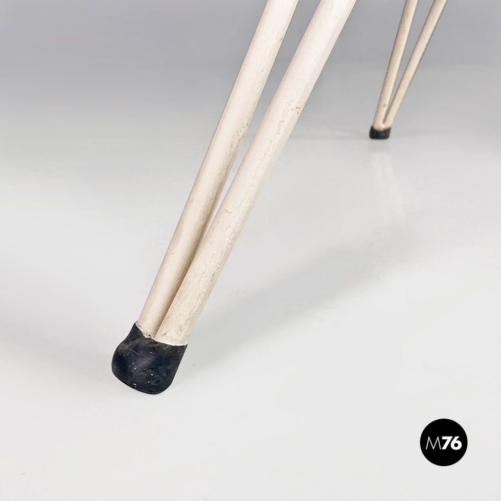 Tavolo da giardino in ferro bianco, 1960 ca.