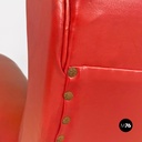 Poltrone in pelle rossa, 1940 ca.