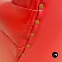 Poltrone in pelle rossa, 1940 ca.